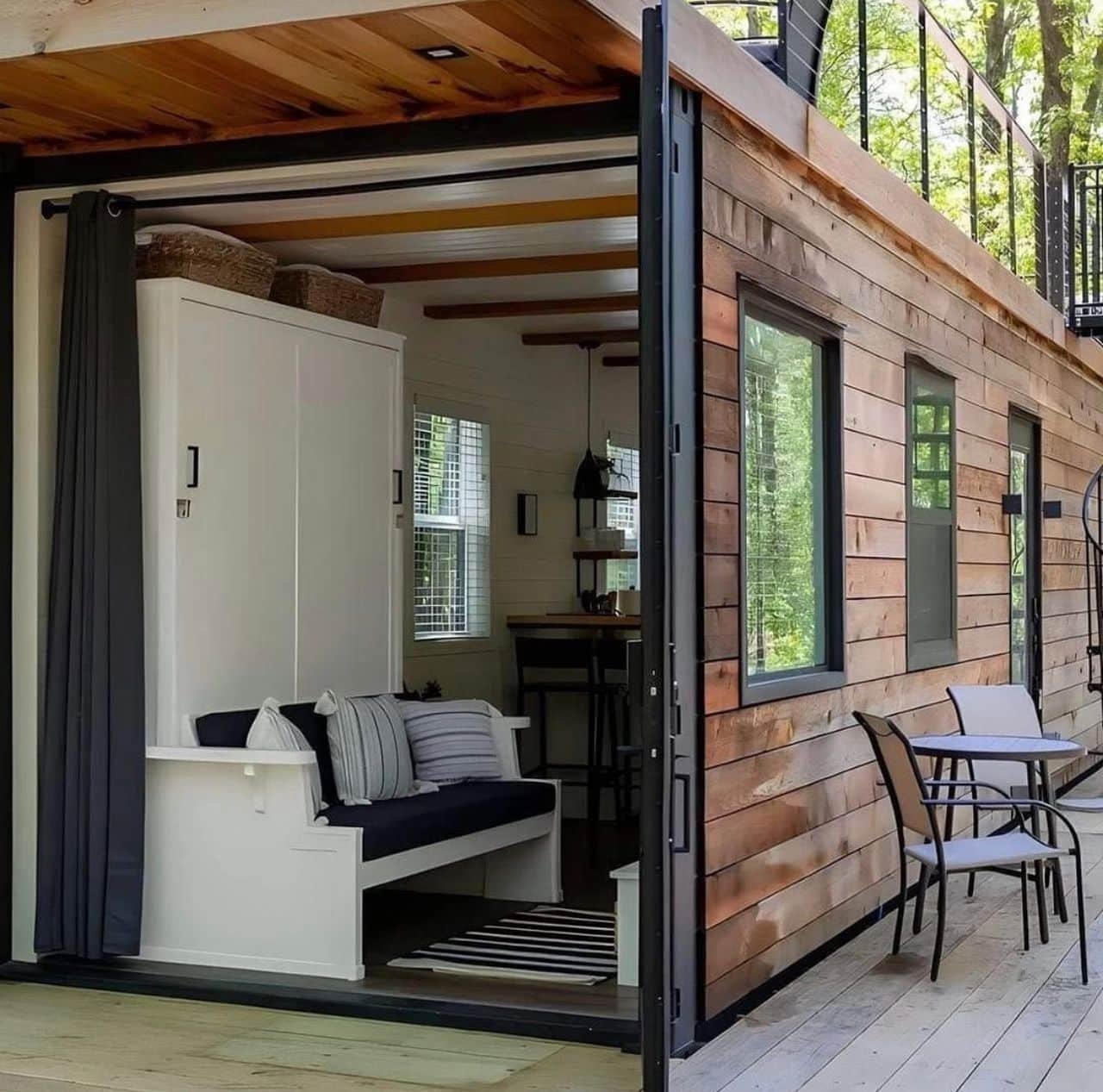 Luxury 1 Bedroom Tiny Home with Rooftop Deck - Fully Furnished Modern Prefab Container Home with Bathroom, Smart Interior & Fast Installation - Image 6
