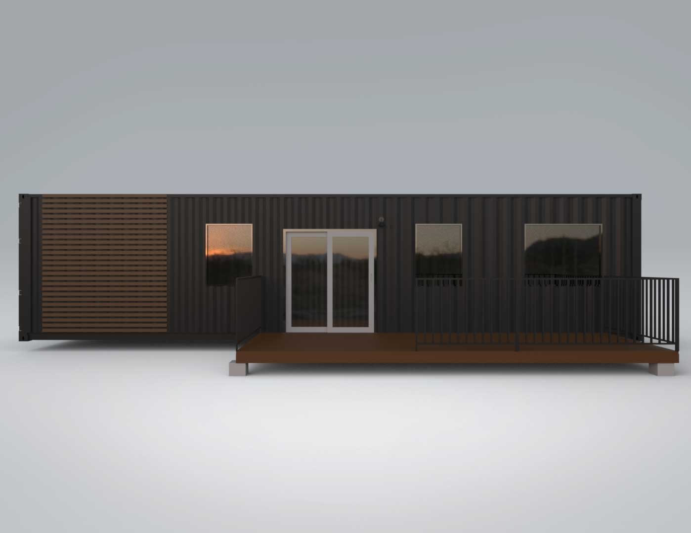 40ft Kennedy Luxury Container Home | 1 Bed 1 Bath Prefab Shipping Container House - Image 20