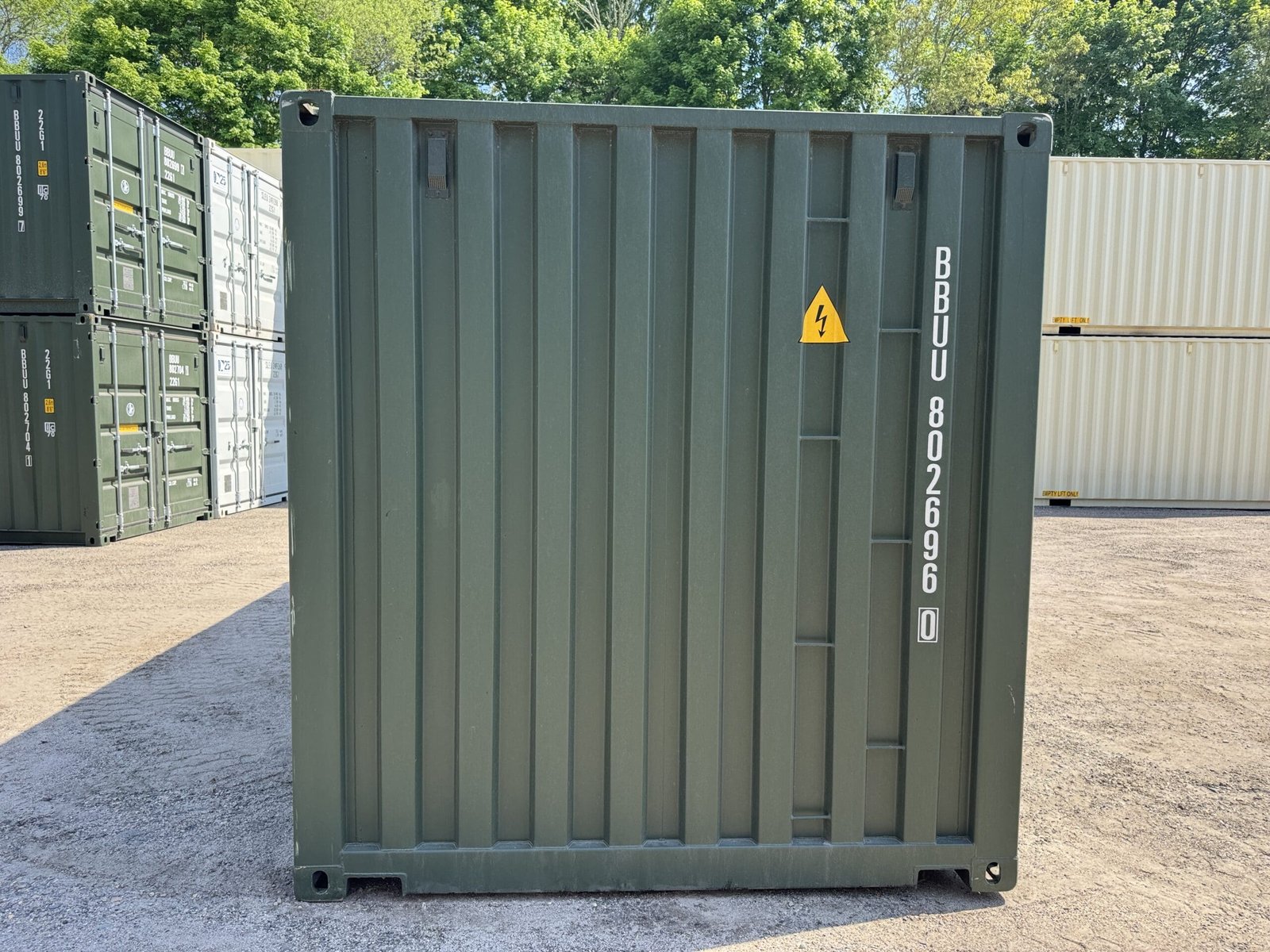 20ft New Shipping Container - Wind & Watertight - Green - Unit BBUU802696-0 - Image 11