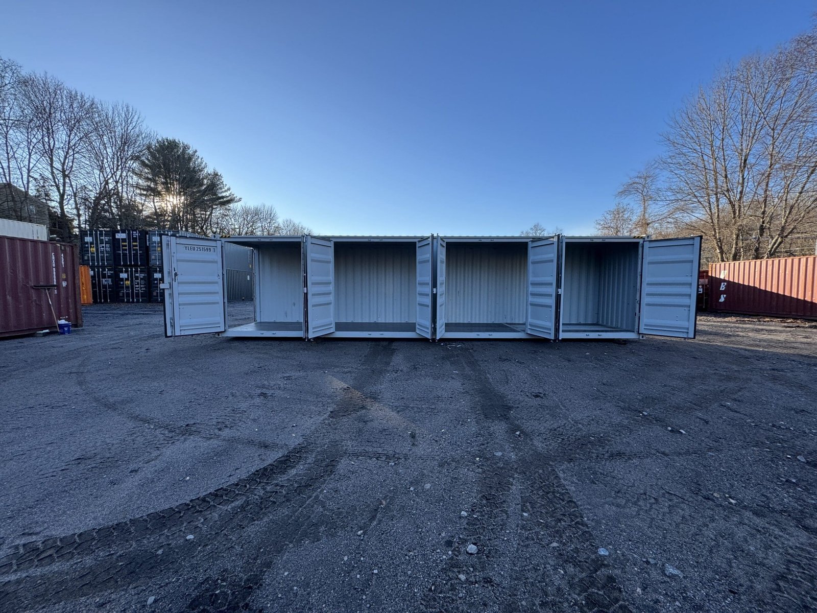 40ft New High Cube Shipping Container - Wind & Watertight - Gray - Unit YLEU251599-1 - Image 4