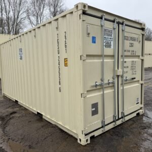 20ft New Shipping Container - Wind & Watertight - Beige - Unit TGSU245556-6
