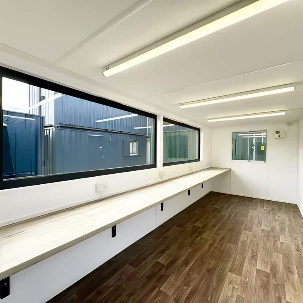 21ft x 8ft Custom Cabin Office / Canteen | Picture Windows | Portable Building - Image 10