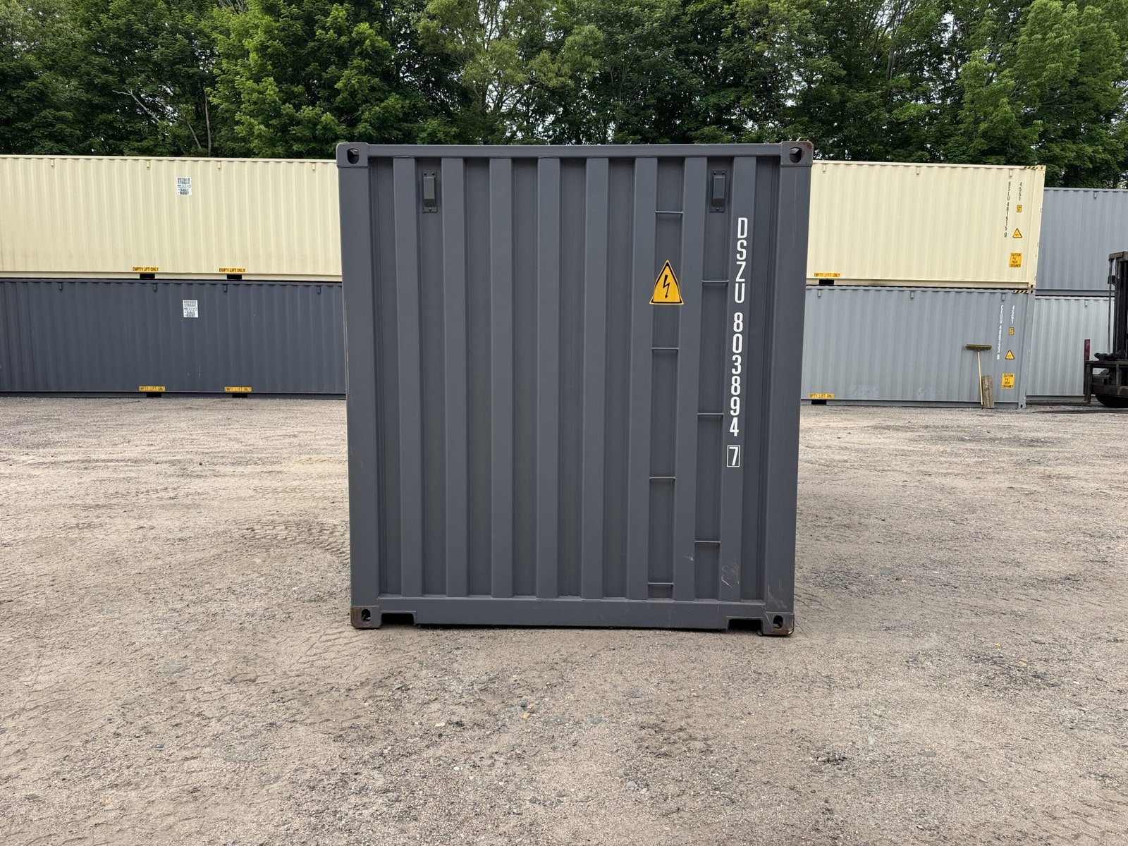 20ft New Shipping Container - Wind & Watertight - Gray - Unit DSZU803894-7 - Image 11