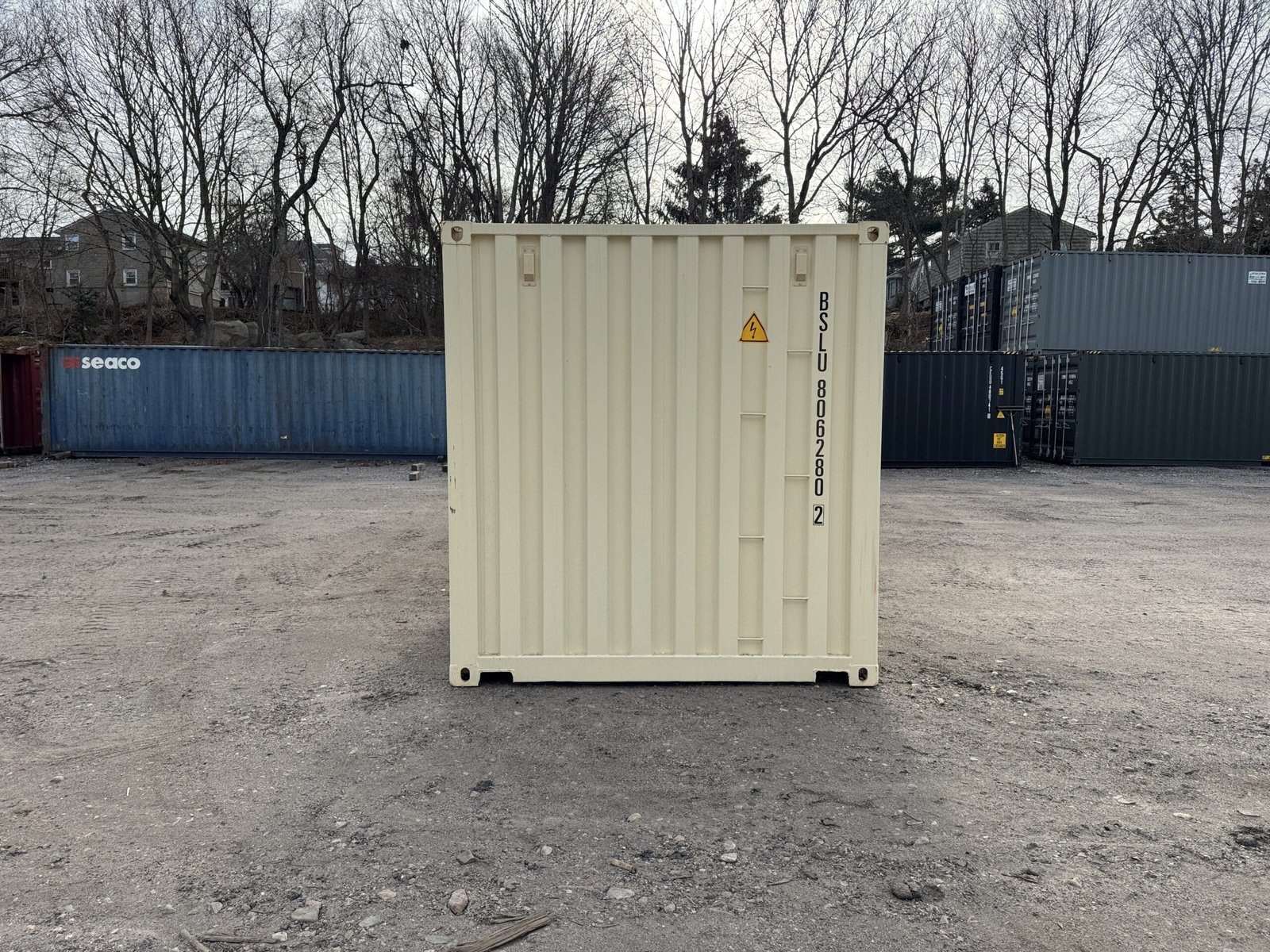 20ft New Shipping Container - Wind & Watertight - Beige - Unit BSLU806280-2 - Image 11