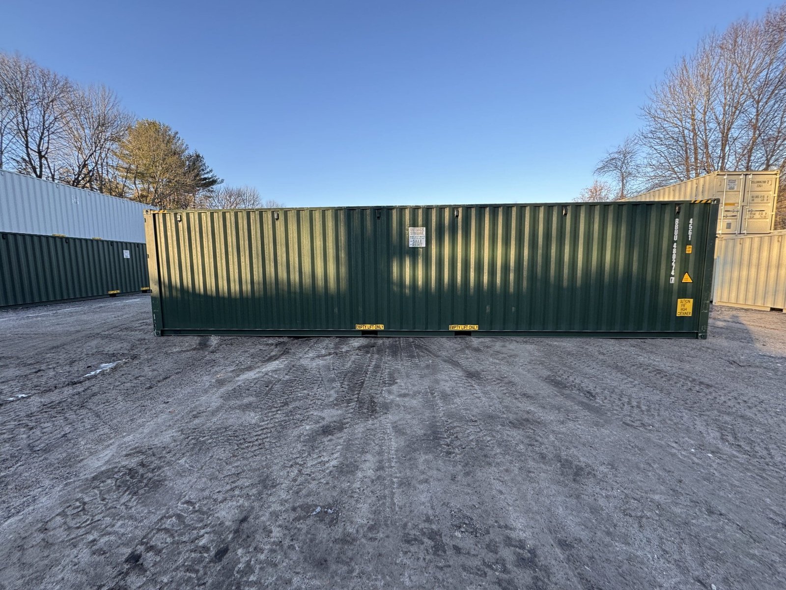 40ft New High Cube Shipping Container - Wind & Watertight - Green - Unit BBUU480274-7 - Image 8