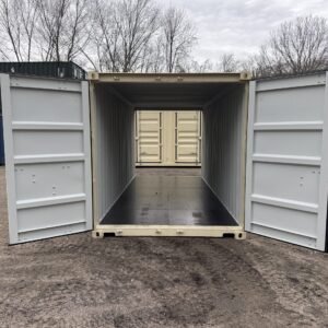 20ft New Shipping Container - Wind & Watertight - Beige - Unit BSLU241108-6
