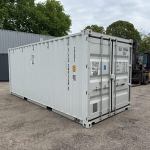 20ft New Shipping Container - Wind & Watertight - Gray - Unit SLEU249368-5