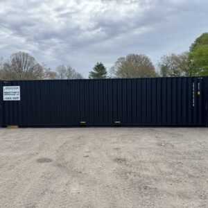 40ft New High Cube Shipping Container  -  Wind & Watertight  -  Black  -  Unit OBSU819104-5
