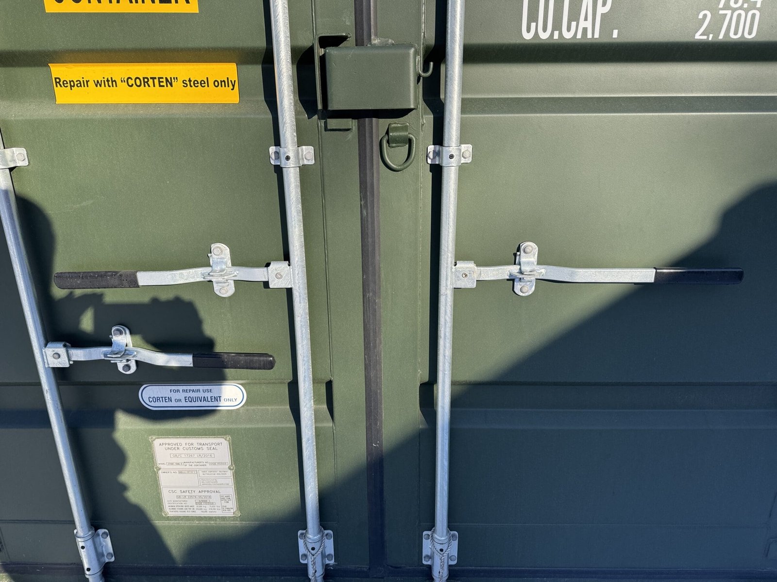 40ft New High Cube Shipping Container - Wind & Watertight - Green - Unit BBUU480280-8 - Image 6