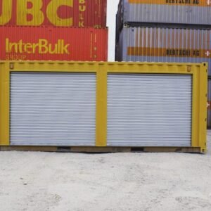 Yellow 20ft Used Container  -  Dual Side Roll-Up Doors