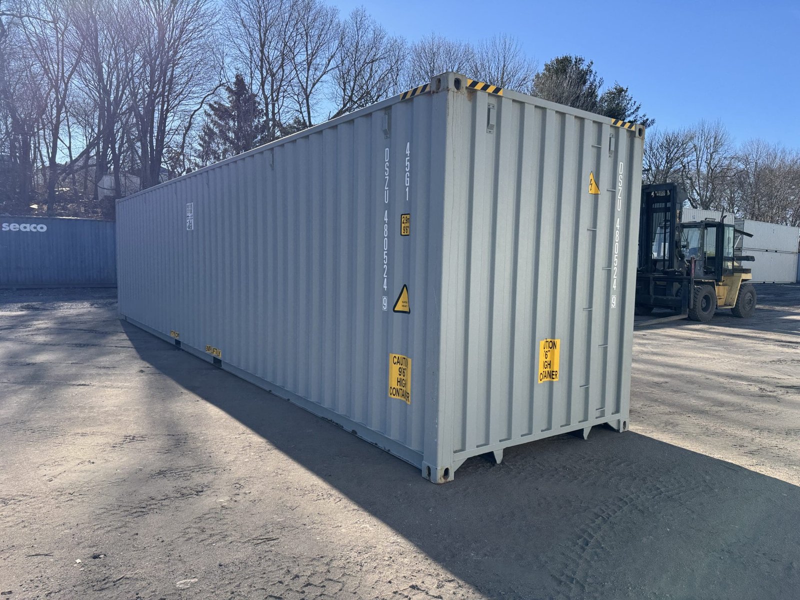 40ft New High Cube Shipping Container - Wind & Watertight - Gray - Unit DSZU480524-9 - Image 10