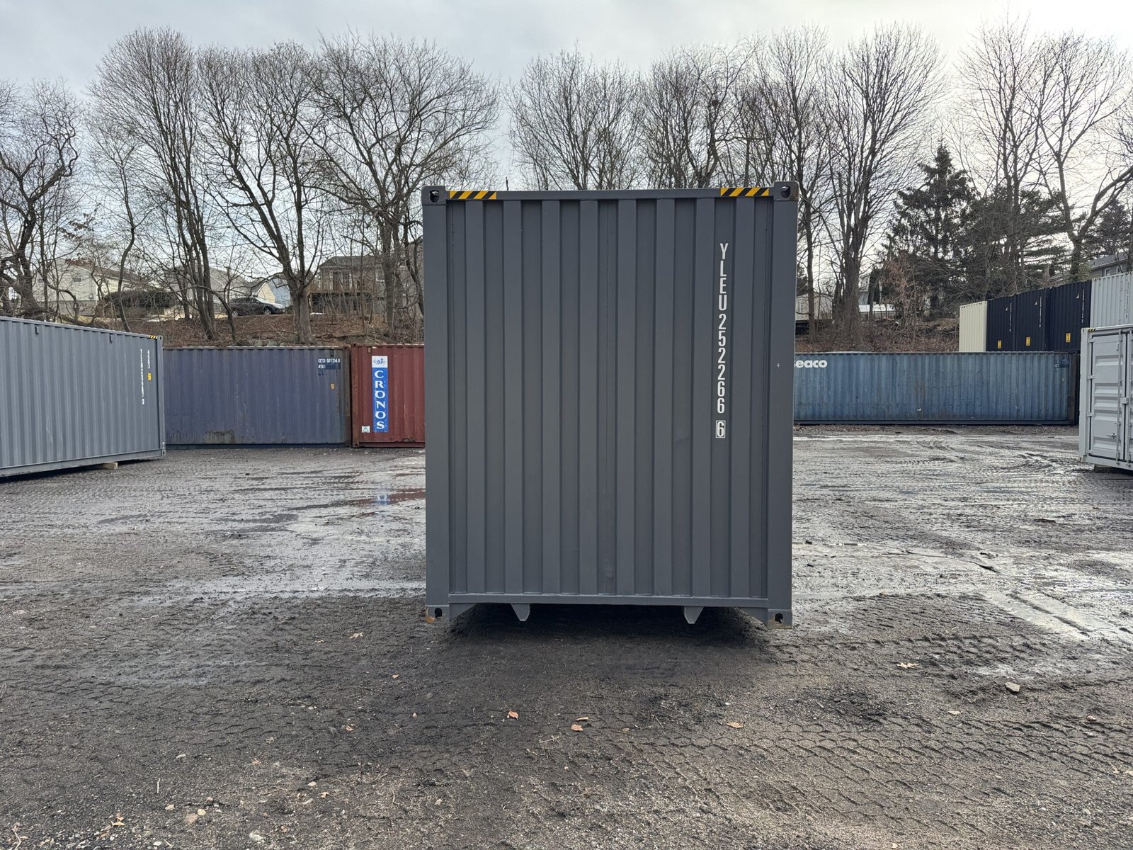 40ft New High Cube Shipping Container - Wind & Watertight - Dk Gray - Unit YLEU252266-6 - Image 11