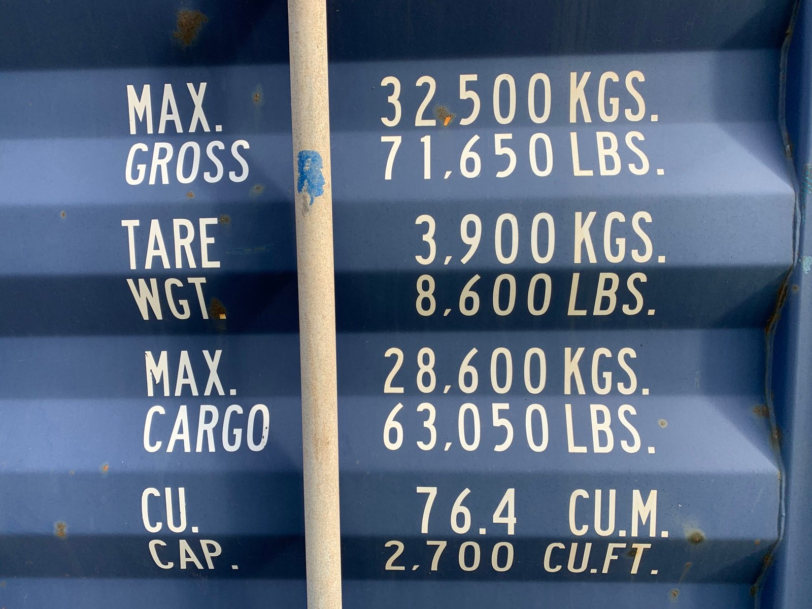 40ft As-Is High Cube Shipping Container - Wind & Watertight - Blue - Image 5