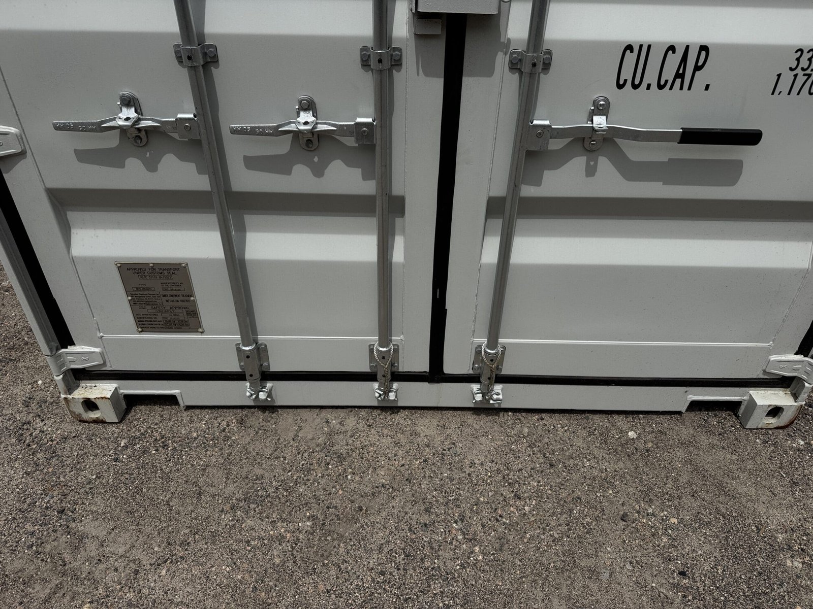 20ft New Shipping Container - Wind & Watertight - Gray - Unit SLEU249841-3 - Image 6