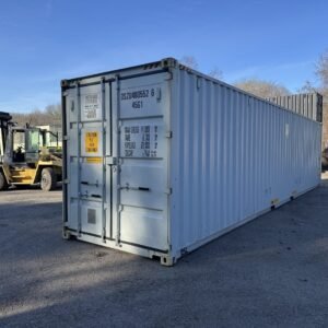 40ft New High Cube Shipping Container  -  Wind & Watertight  -  Gray  -  Unit DSZU480552-6