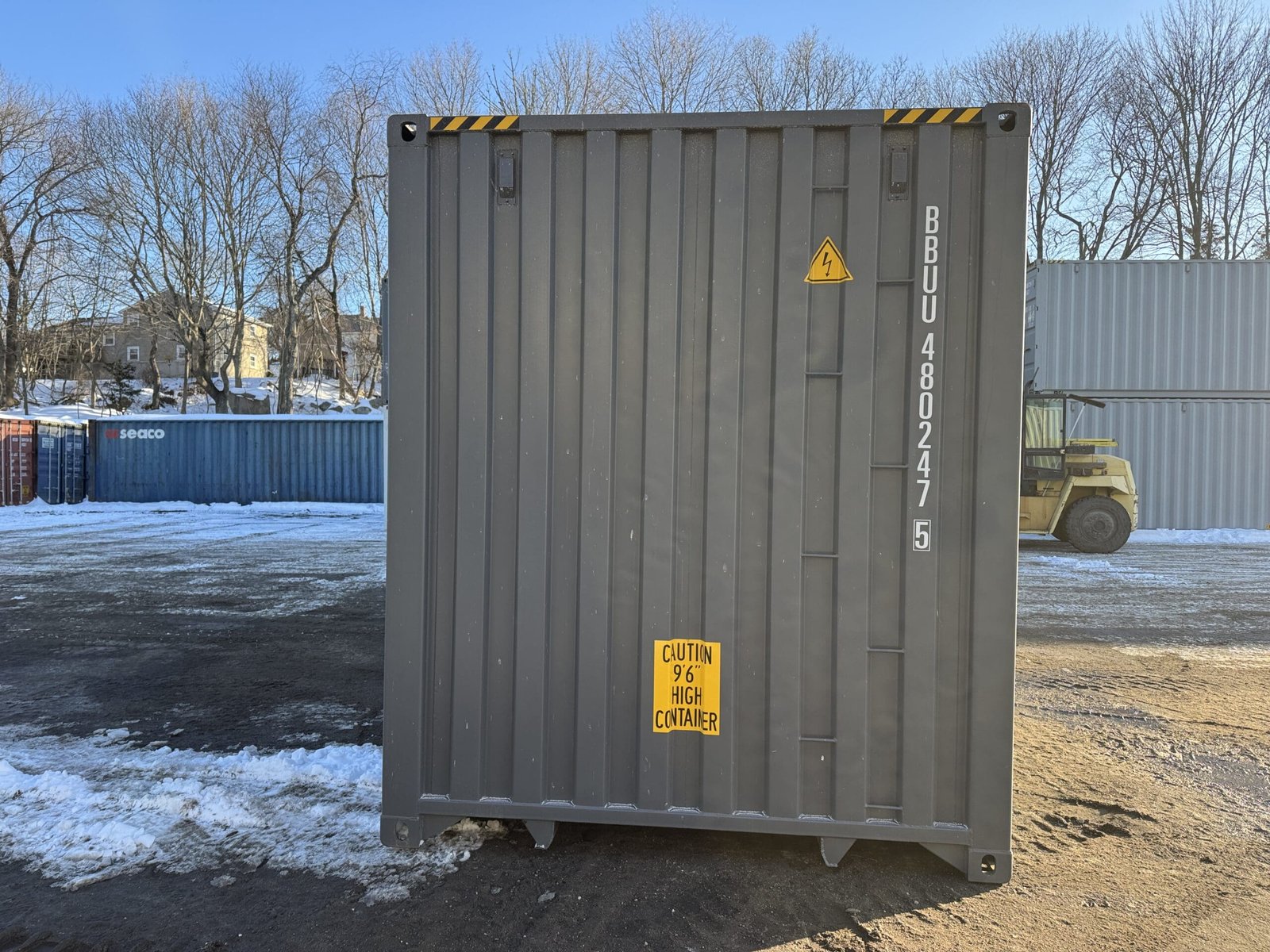 40ft New High Cube Shipping Container - Wind & Watertight - Gray - Unit BBUU480247-5 - Image 12
