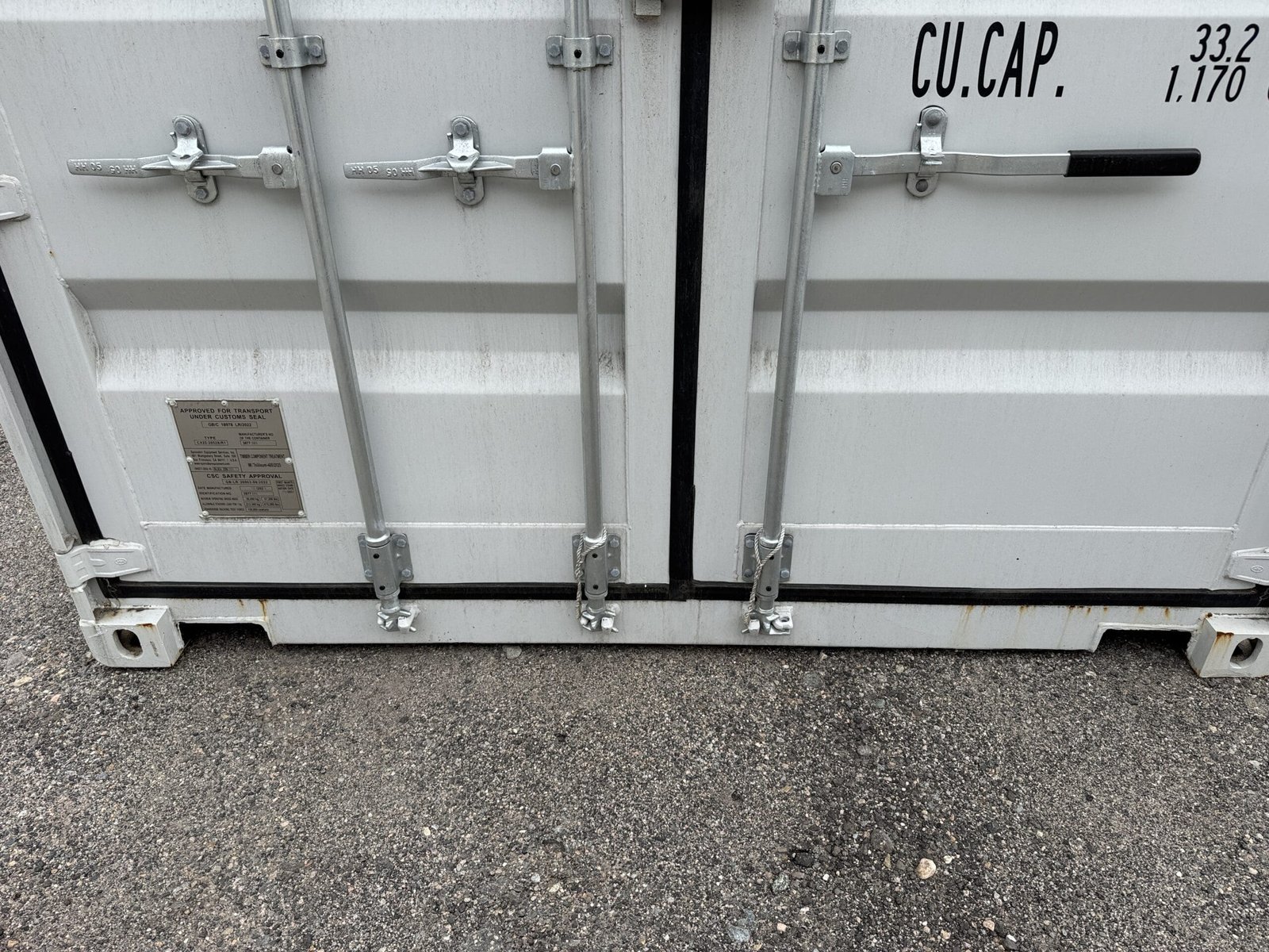 20ft New Shipping Container - Wind & Watertight - Gray - Unit SLEU250205-1 - Image 6
