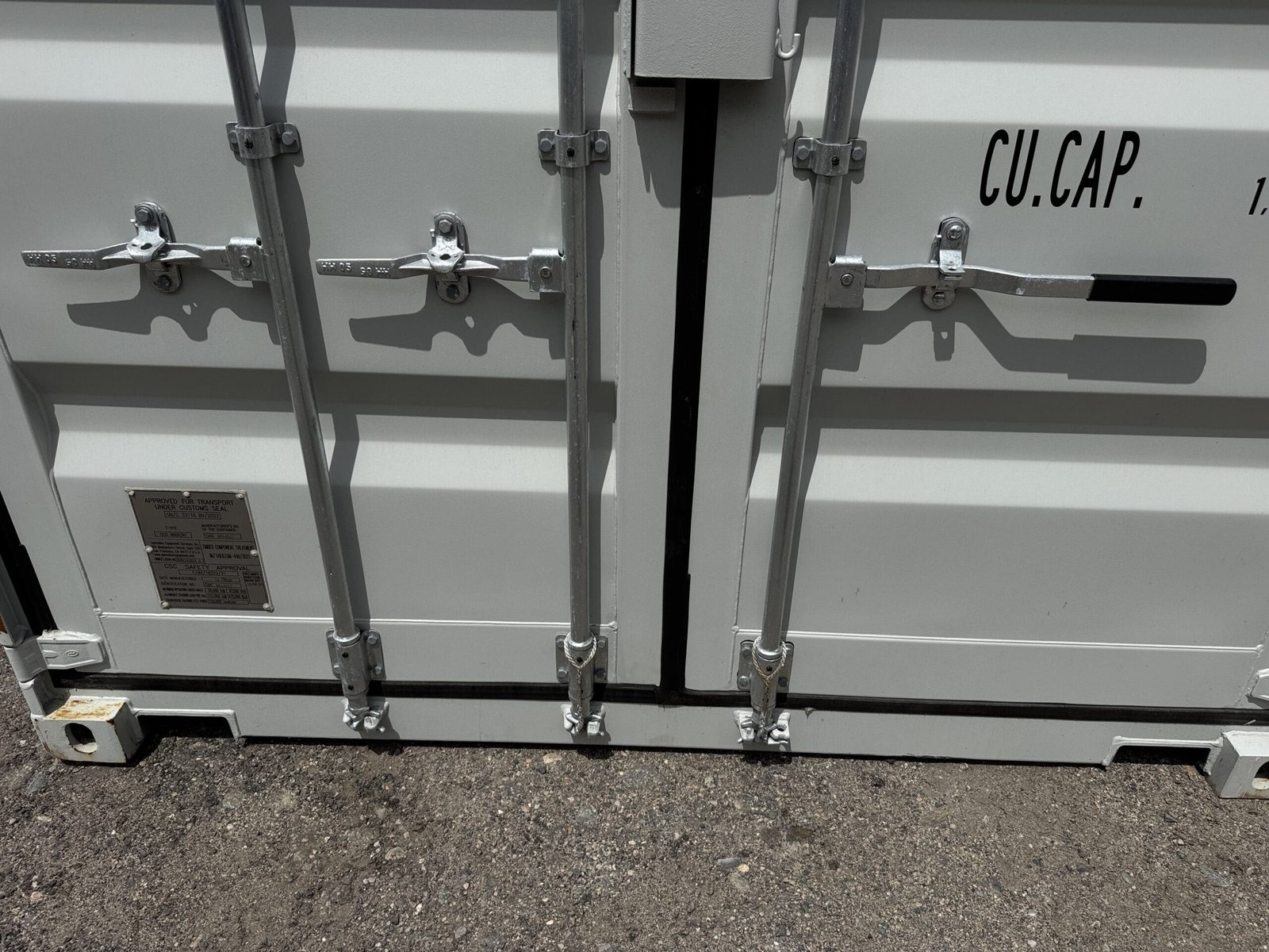 20ft New Shipping Container - Wind & Watertight - Gray - Unit SLEU249828-6 - Image 6