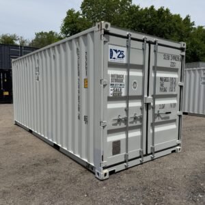 20ft New Shipping Container - Wind & Watertight - Gray - Unit SLEU249828-6