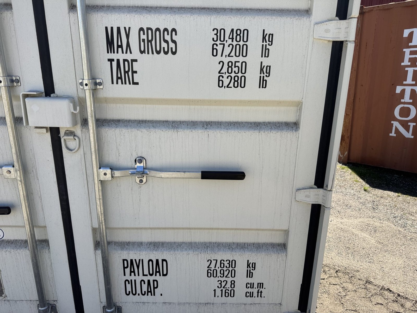 10ft New Shipping / Storage Container - Wind & Watertight - White - Unit BSLU282113-6 - Image 4