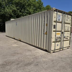 40ft New High Cube Shipping Container - Wind & Watertight - Beige - Unit BSLU481766-5