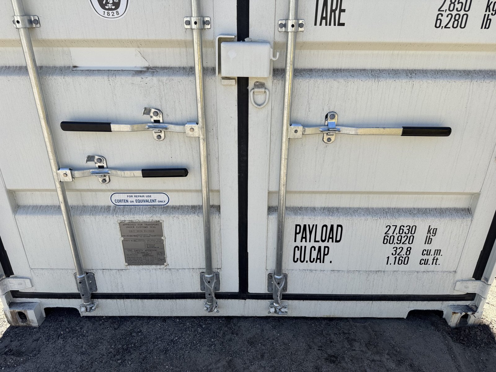 10ft New Shipping / Storage Container - Wind & Watertight - White - Unit BSLU282113-6 - Image 6