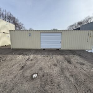 40ft New High Cube Shipping Container - Wind & Watertight - Beige - Unit CHSU404-407-1