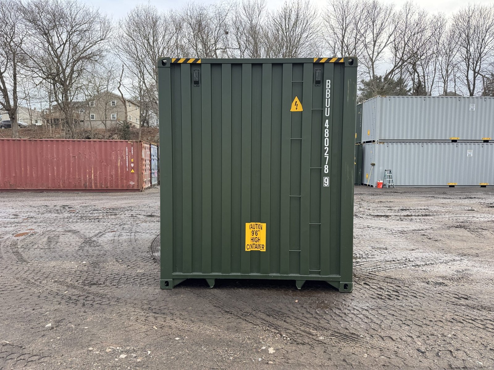 40ft New High Cube Shipping Container - Wind & Watertight - Green - Unit BBUU480278-9 - Image 11