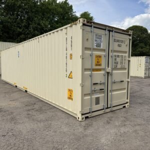 40ft New High Cube Shipping Container - Wind & Watertight - Beige - Unit BSLU481929-3