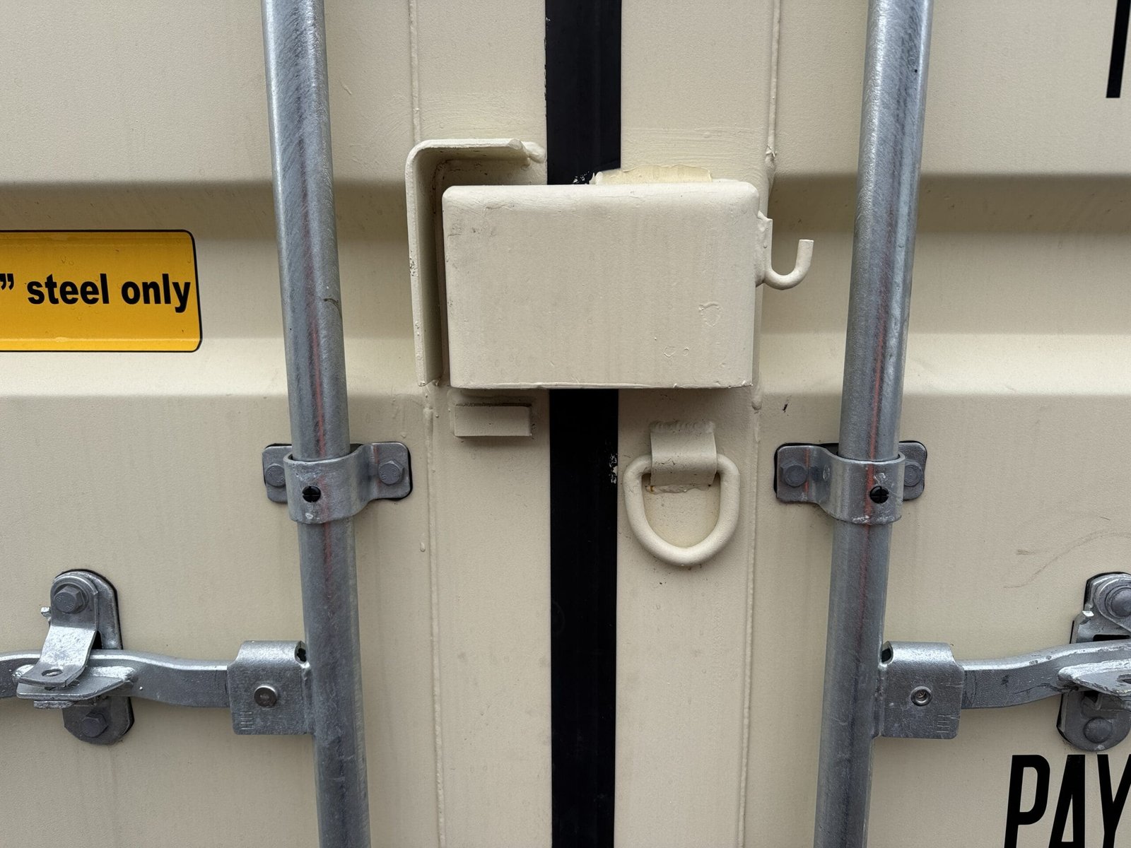 20ft New Shipping Container - Wind & Watertight - Beige - Unit BSLU806975-1 - Image 5
