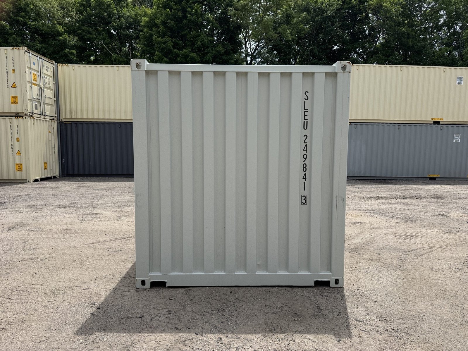 20ft New Shipping Container - Wind & Watertight - Gray - Unit SLEU249841-3 - Image 11