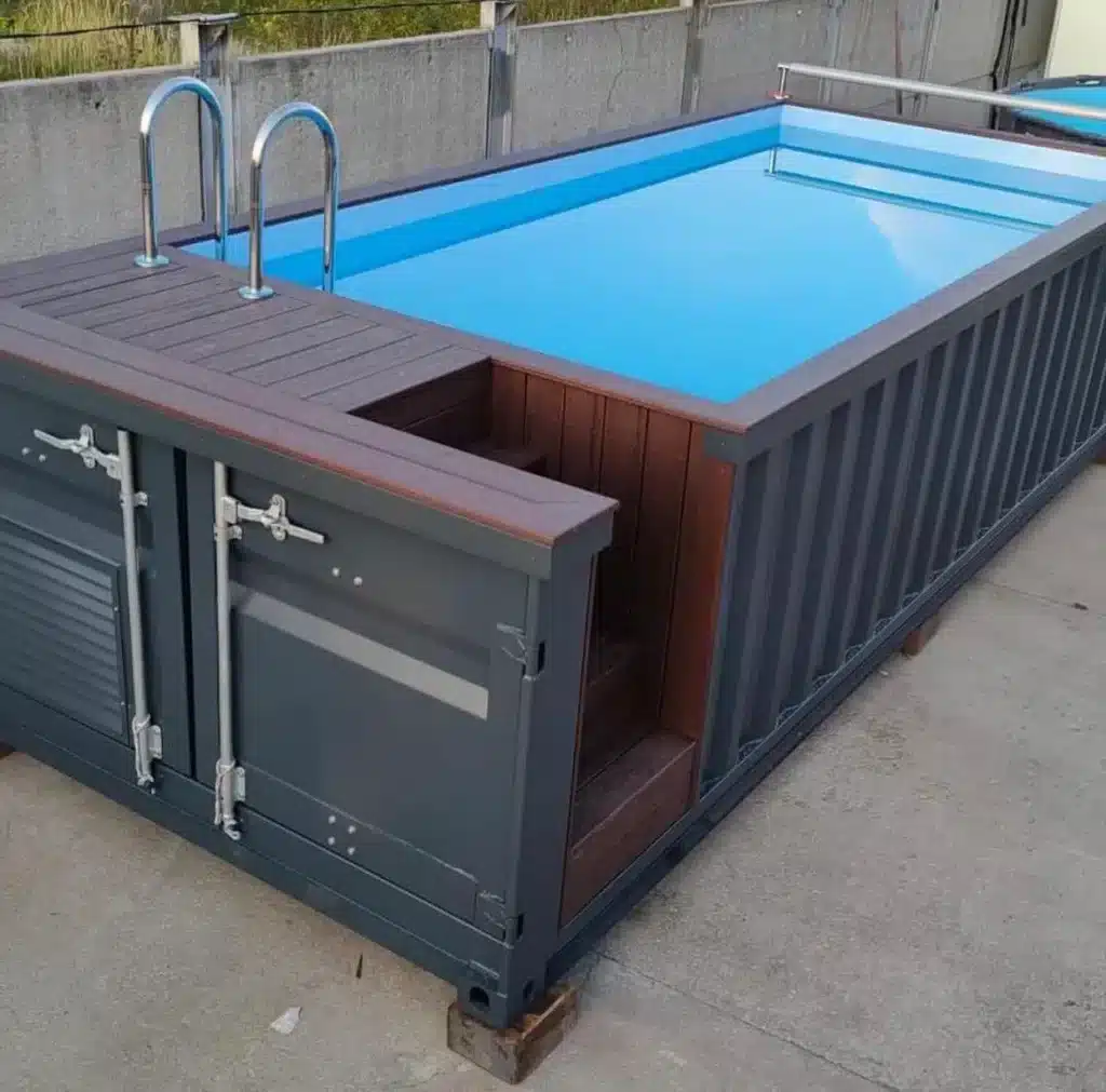20ft Container Swimming Pool - Steel Container Pool with Filtration System - Image 8
