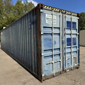 40ft Used High Cube Shipping Container - Wind & Watertight - Blue - Unit GESU592739-8