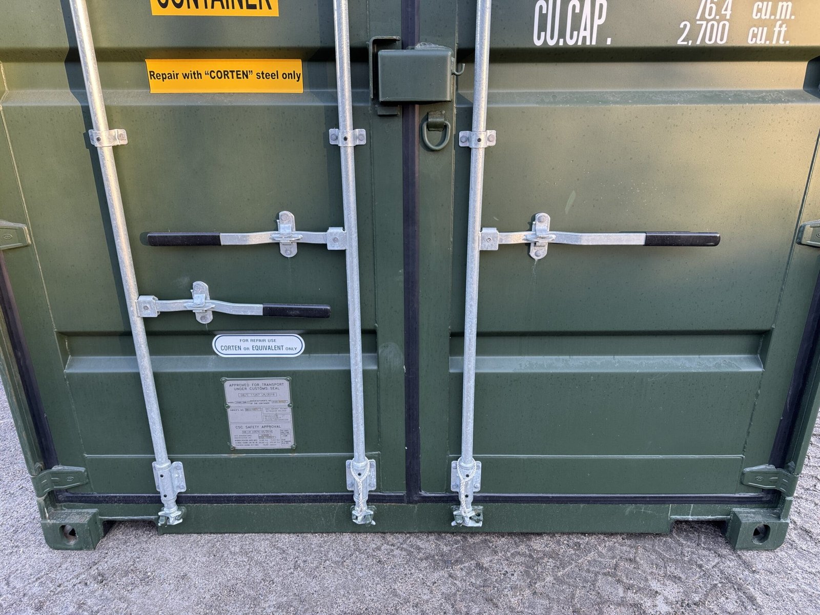 40ft New High Cube Shipping Container - Wind & Watertight - Green - Unit BBUU480274-7 - Image 6