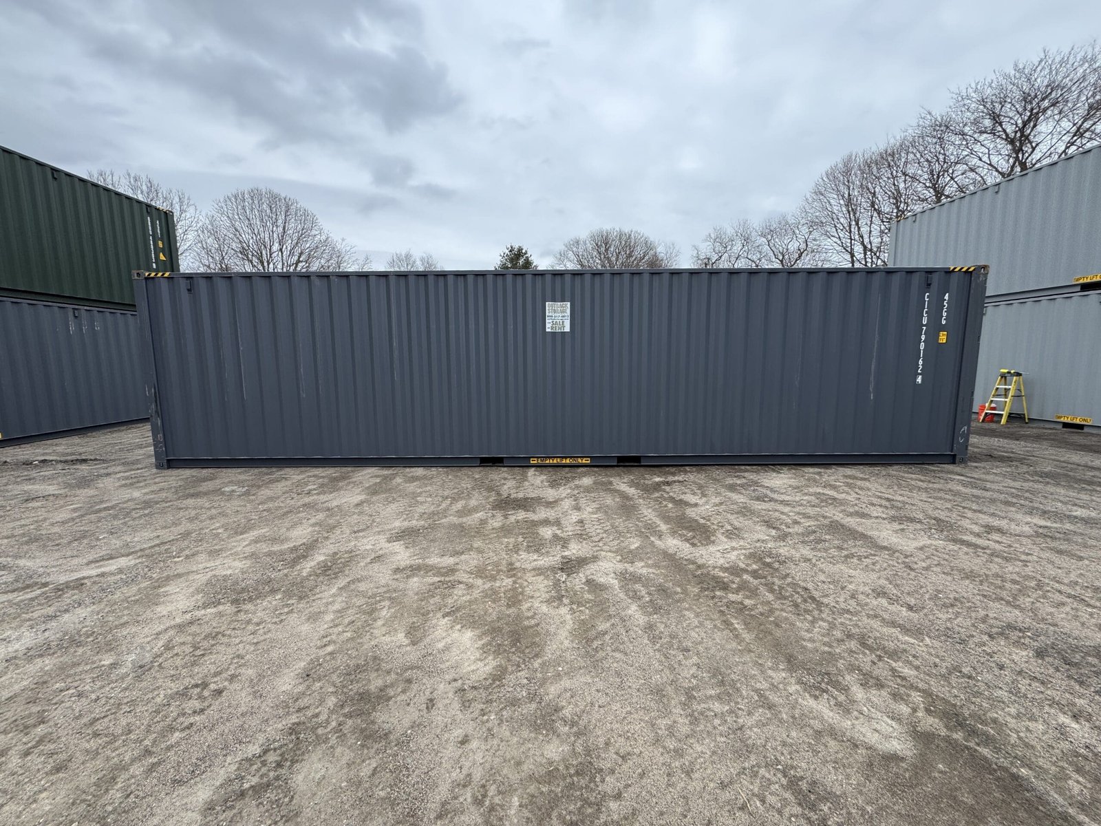 40ft New High Cube Shipping Container - Wind & Watertight - Dk Gray - Unit CICU790162-4 - Image 12