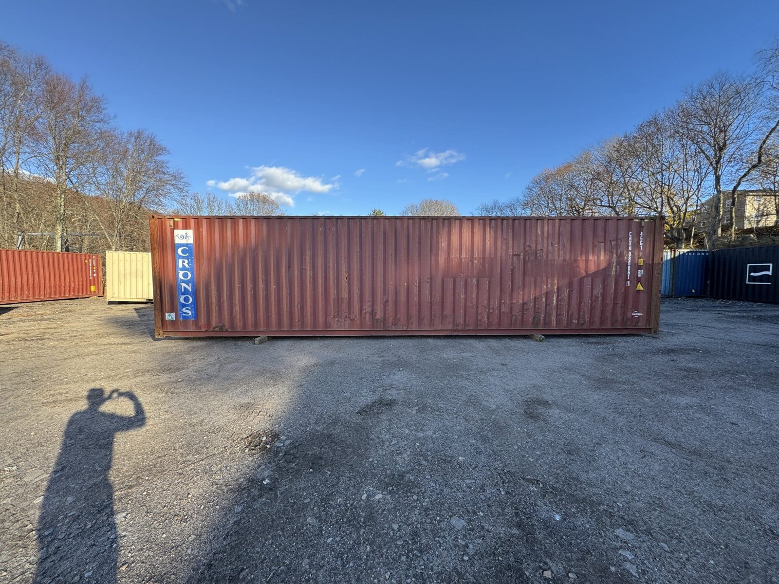 40ft Used High Cube Shipping Container - Wind & Watertight - Red - Unit CRXU986661-1 - Image 11