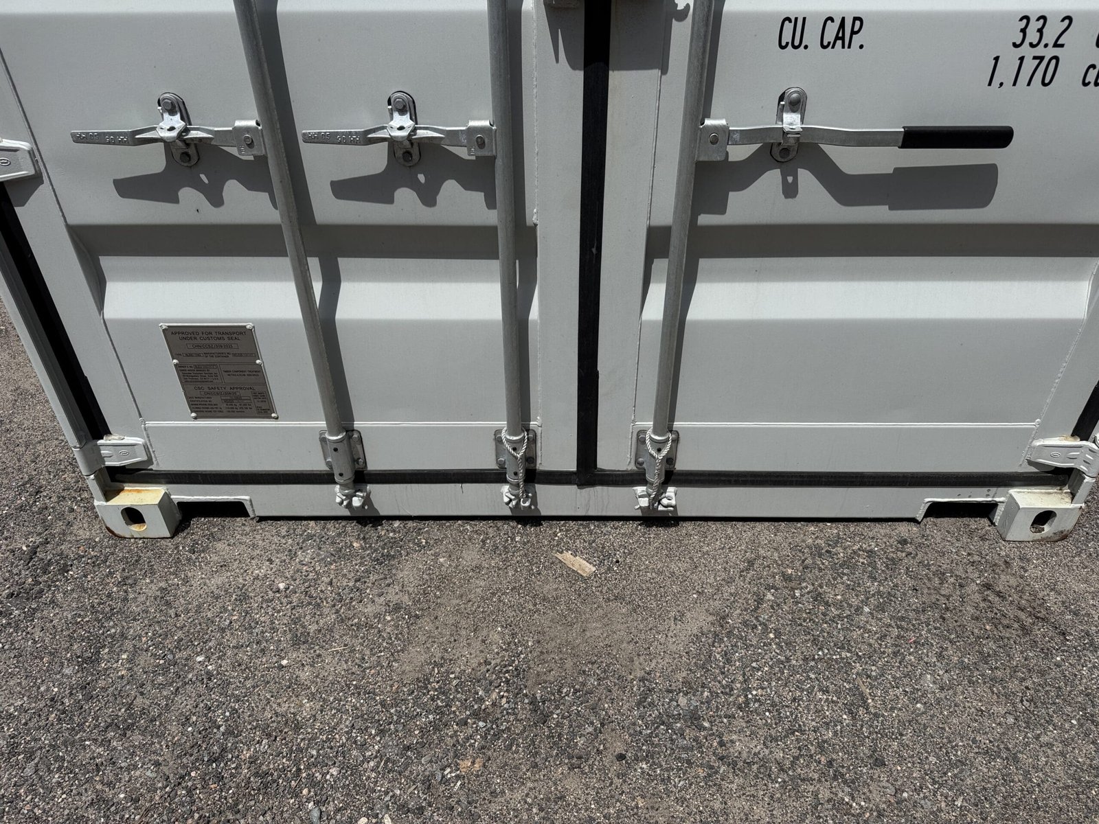 20ft New Shipping Container - Wind & Watertight - Gray - Unit SLEU249270-8 - Image 6