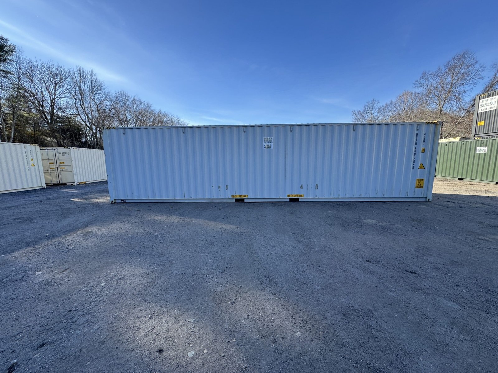 40ft New High Cube Shipping Container - Wind & Watertight - Gray - Unit DSZU480552-6 - Image 8
