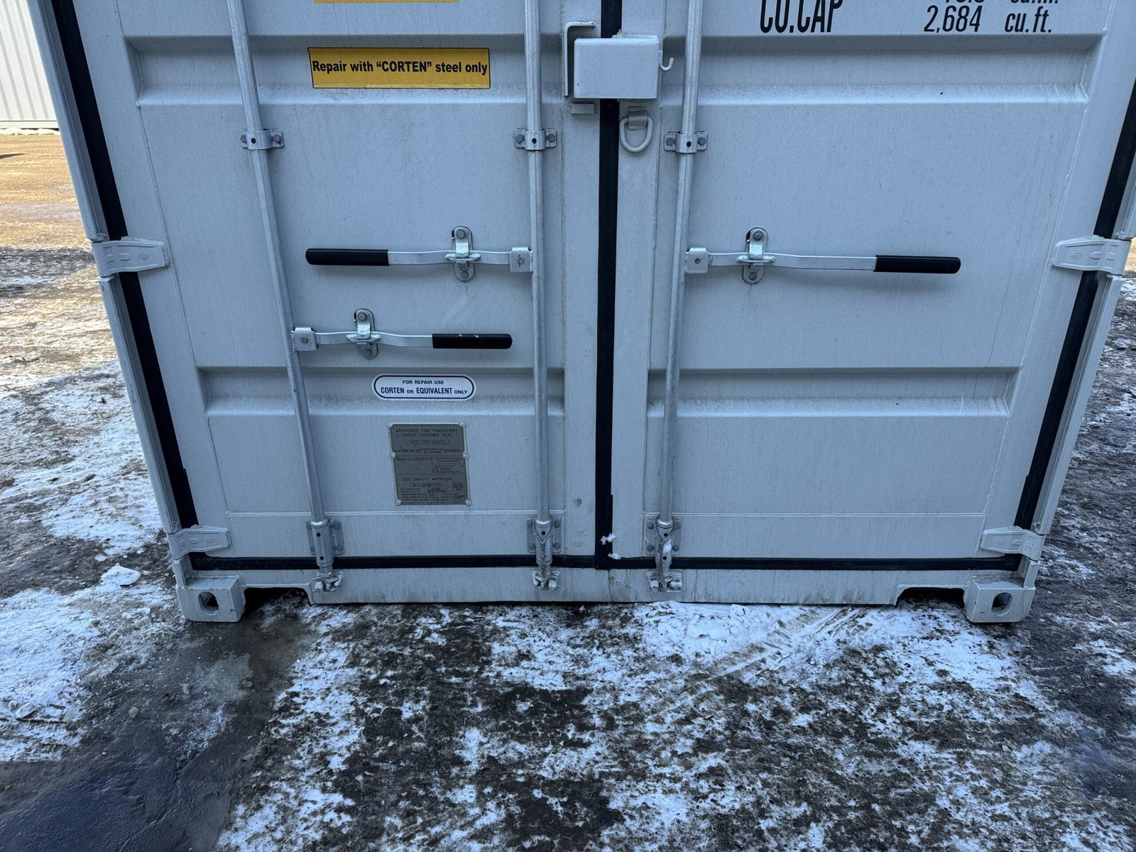 40ft New High Cube Shipping Container - Wind & Watertight - Gray - Unit DSZU490344-0 - Image 6