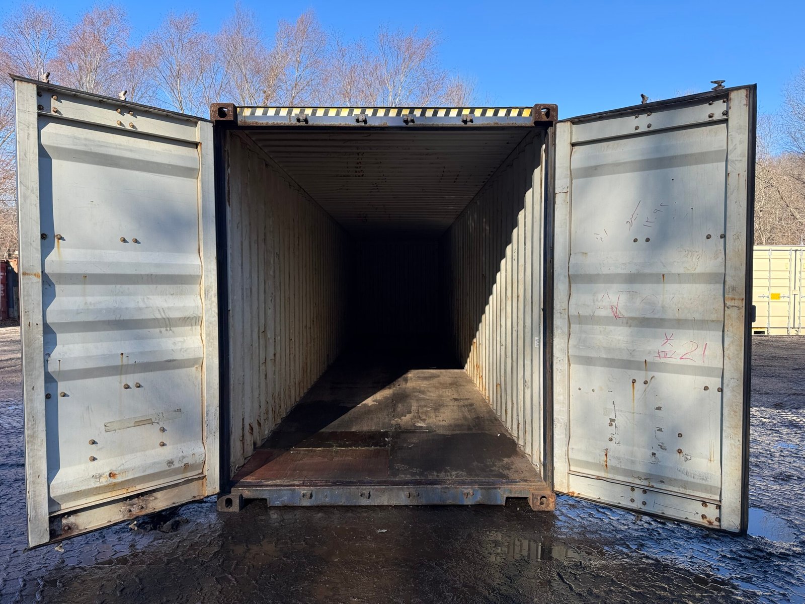 40ft Used High Cube Shipping Container - Wind & Watertight - Blue - Unit GESU652492-5 - Image 12