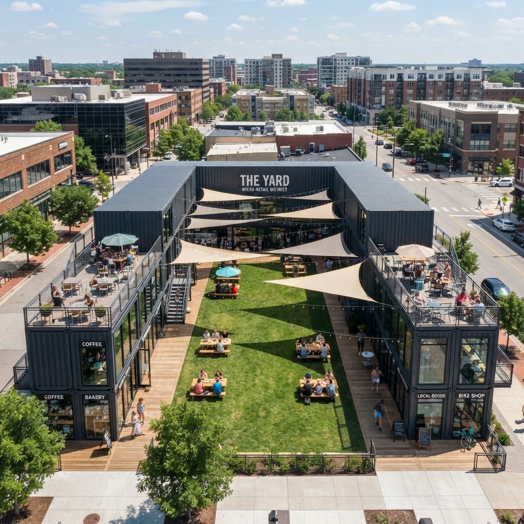 Stockbridge Container Park  -  8-Container Micro-Retail District