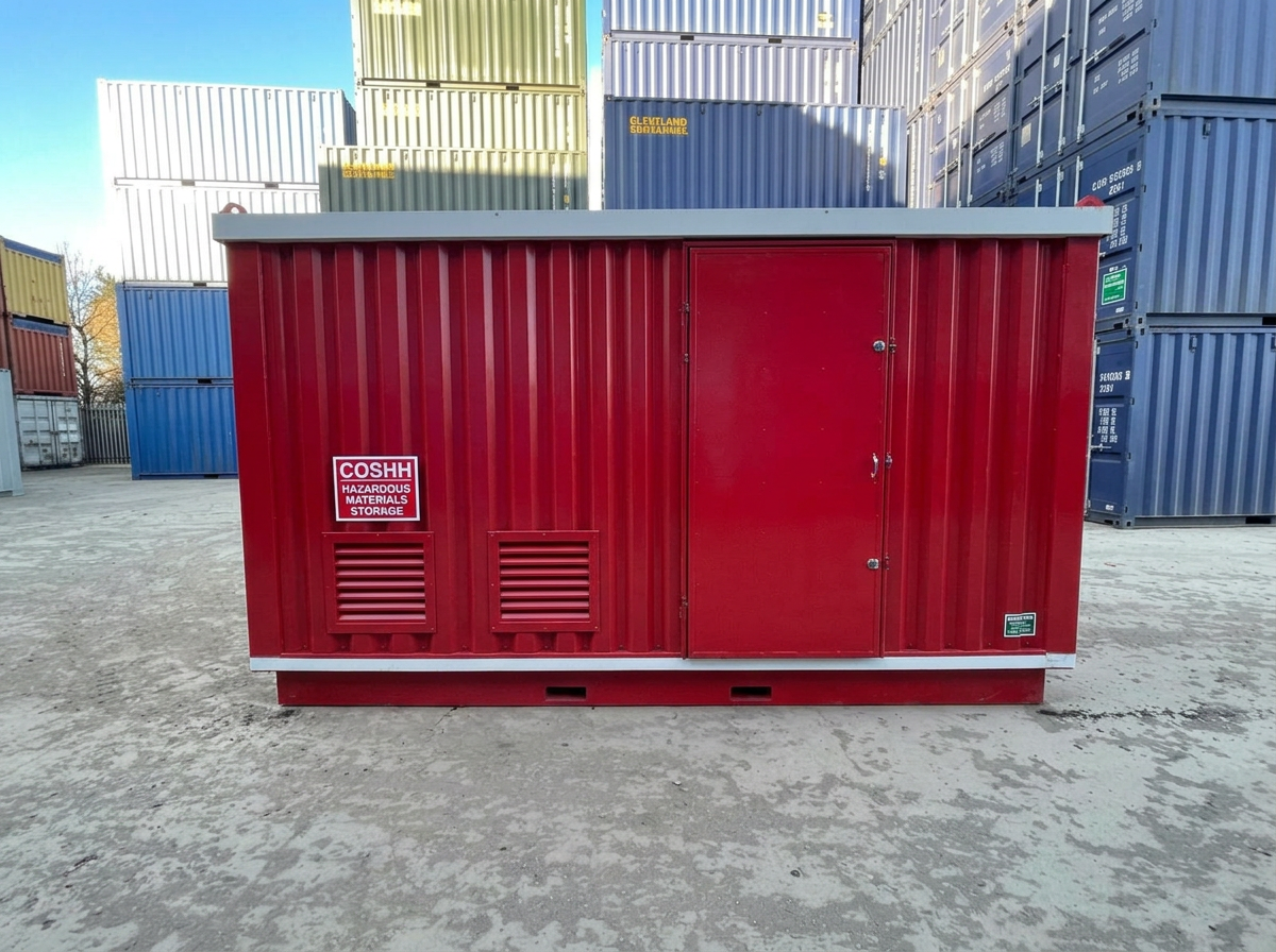 4m x 2m Insulated COSHH Flat Pack Storage Unit - Image 4