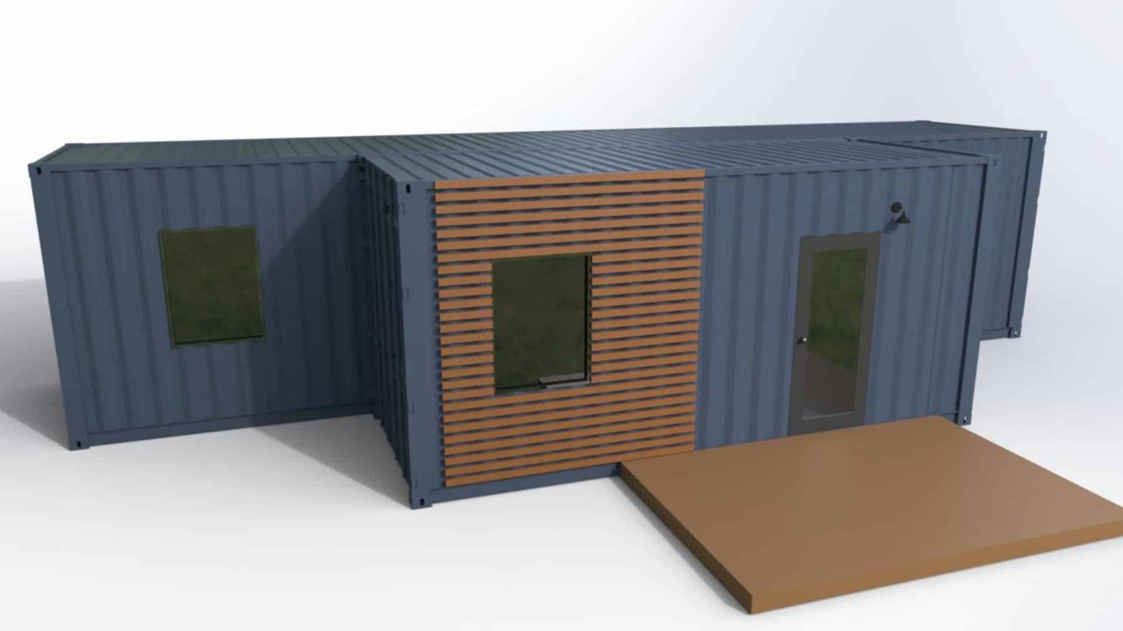 The Luke | 1 Bedroom Shipping Container Home | 40FT + 20FT Luxury Container House - Image 10