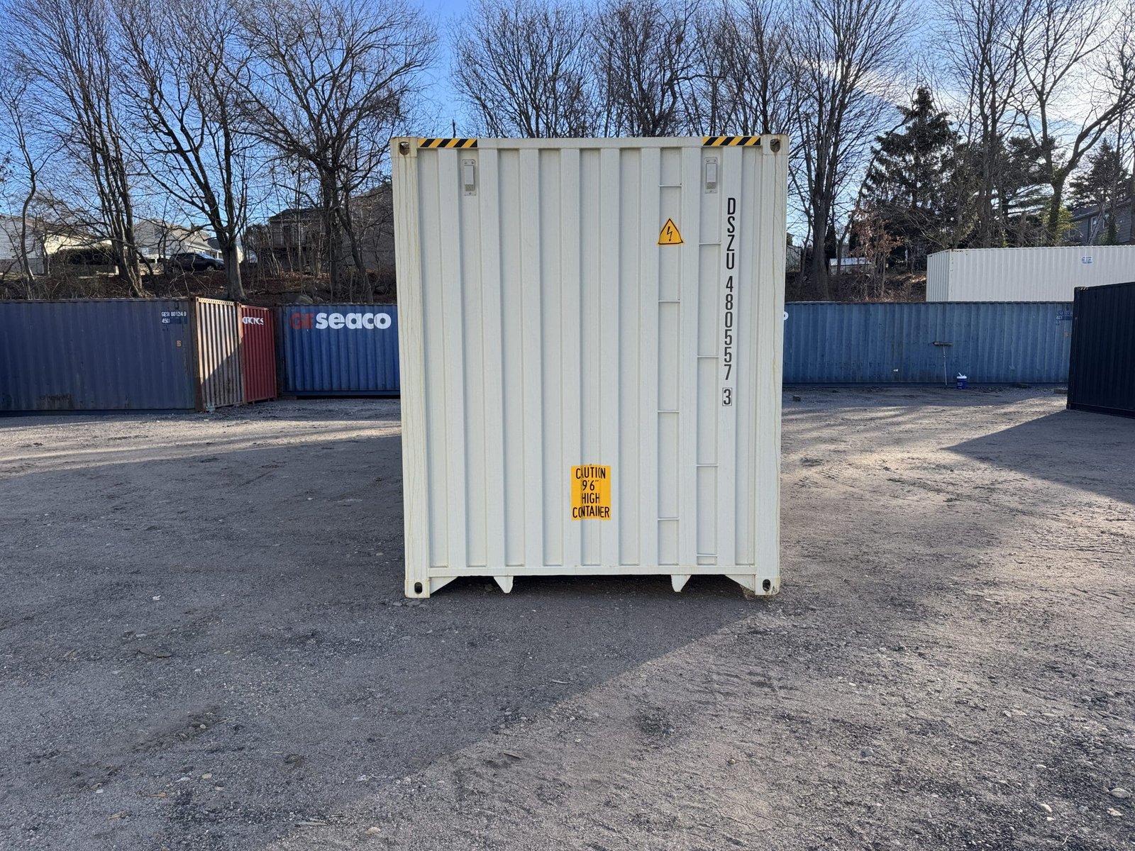 40ft New High Cube Shipping Container - Wind & Watertight - Gray - Unit DSZU480557-3 - Image 10