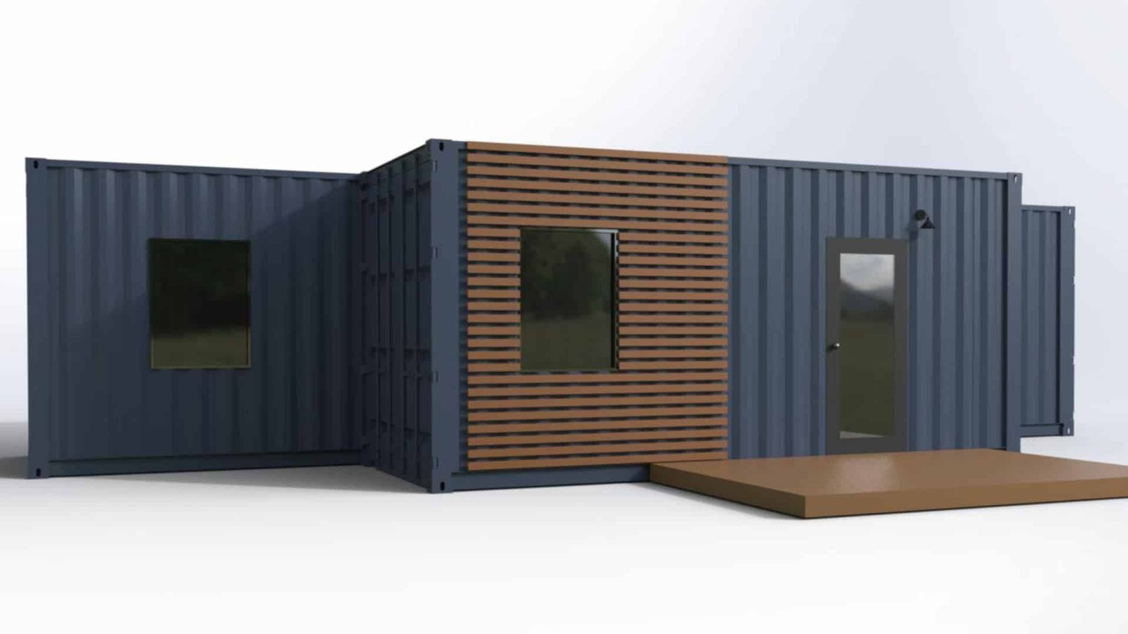 The Luke | 1 Bedroom Shipping Container Home | 40FT + 20FT Luxury Container House - Image 9