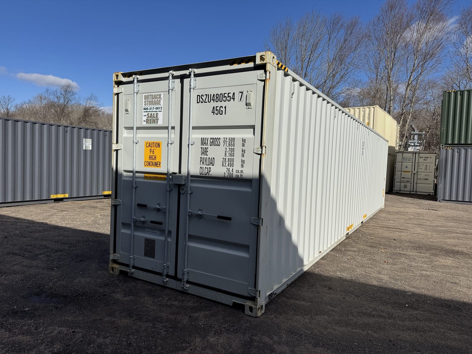 40ft New High Cube Shipping Container - Wind & Watertight - Unit DSZU480554-7 - Image 8