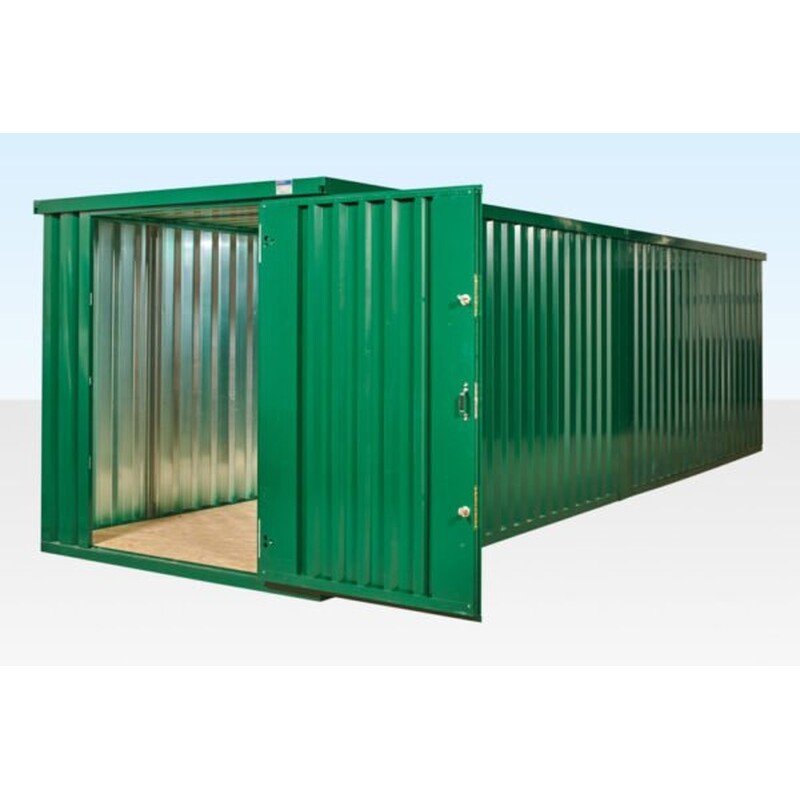 8M X 2.1M End Linked Flat Packed Container Bundle (Powder Coated)