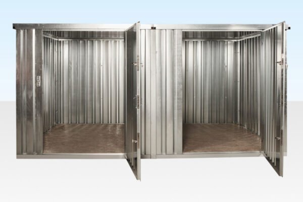 3M X 4.2M Side Linked Flat Pack Container Bundle (Galvanised) - Image 4