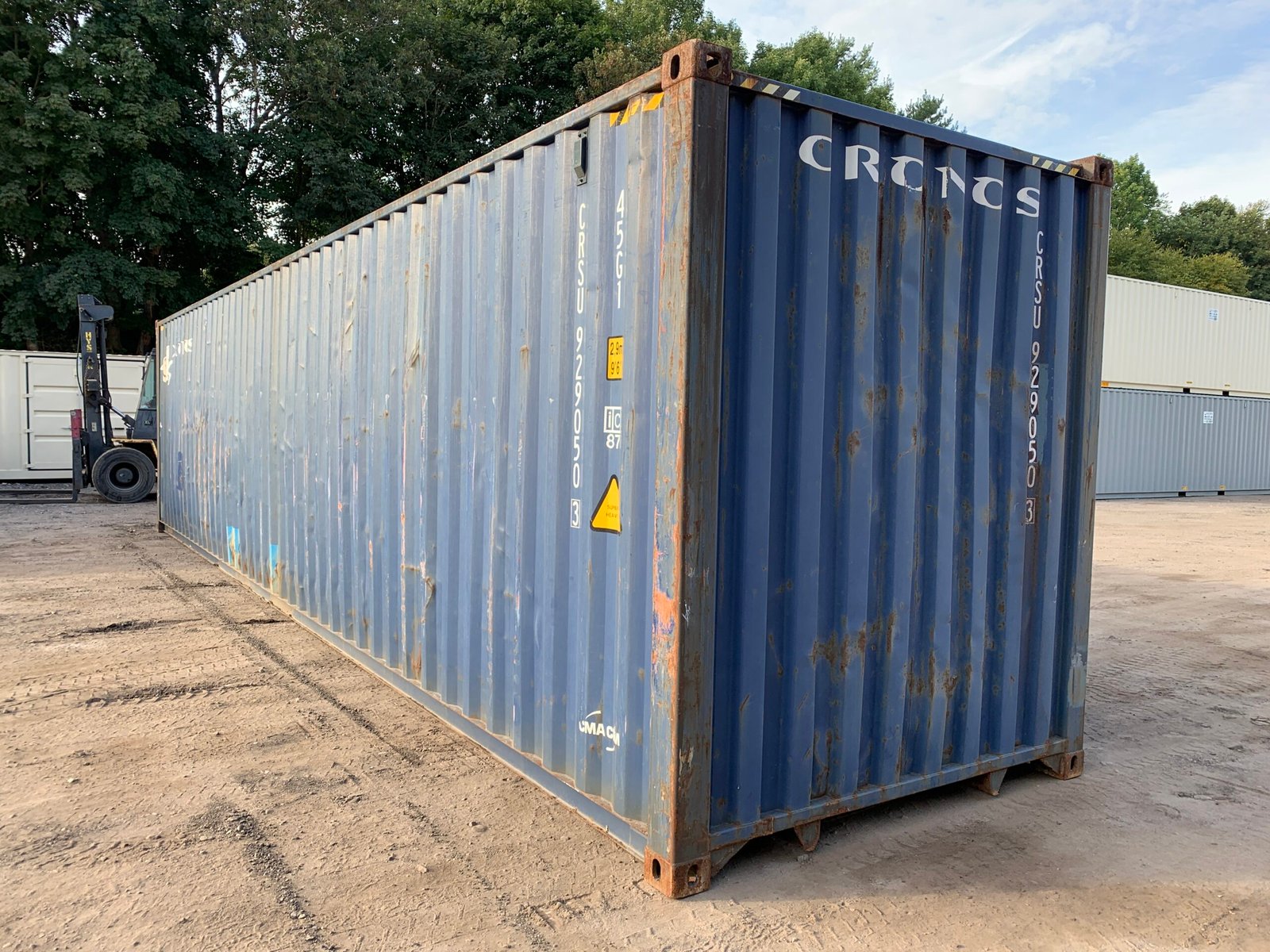 40ft As-Is High Cube Shipping Container - Wind & Watertight - Blue - Image 7