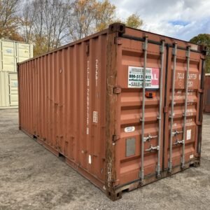 20ft Used Shipping Container - Wind & Watertight - Red - Unit TCLU269739-8